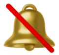 bell with slash on platform HuaWei