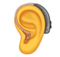 ear with hearing aid on platform HuaWei