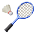 badminton racquet and shuttlecock on platform HuaWei