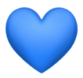 blue heart on platform HuaWei