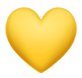 yellow heart on platform HuaWei