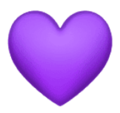 purple heart on platform HuaWei