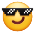 Smiling Face with Sunglasses Emoji on platform HuaWei