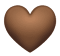 brown heart on platform HuaWei