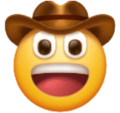 face with cowboy hat on platform HuaWei
