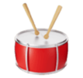 drum with drumsticks on platform HuaWei