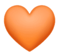 orange heart on platform HuaWei