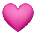 pink heart on platform HuaWei