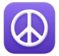 peace symbol on platform HuaWei