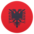flag: Albania on platform JoyPixels