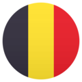 flag: Belgium on platform JoyPixels