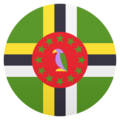 flag: Dominica on platform JoyPixels