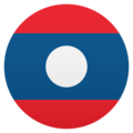 flag: Laos on platform JoyPixels