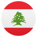 flag: Lebanon on platform JoyPixels