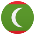 flag: Maldives on platform JoyPixels