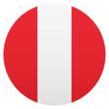 flag: Peru on platform JoyPixels