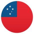 flag: Samoa on platform JoyPixels