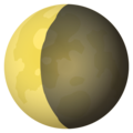 waning crescent moon on platform JoyPixels