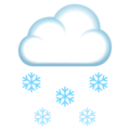 cloud with snow on platform JoyPixels