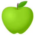 green apple on platform JoyPixels