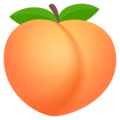 peach on platform JoyPixels