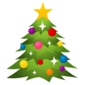 Christmas tree on platform JoyPixels