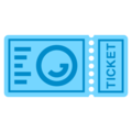 ticket on platform JoyPixels