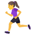 woman running on platform JoyPixels