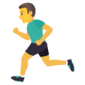 man running on platform JoyPixels