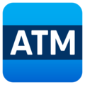ATM sign on platform JoyPixels
