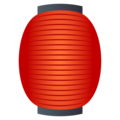 red paper lantern on platform JoyPixels