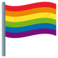 rainbow flag on platform JoyPixels