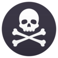 pirate flag on platform JoyPixels