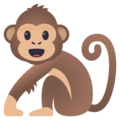monkey on platform JoyPixels