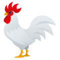 rooster on platform JoyPixels