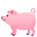 pig on platform JoyPixels
