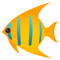tropical fish on platform JoyPixels