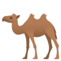 two-hump camel on platform JoyPixels