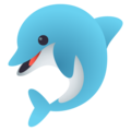 dolphin on platform JoyPixels