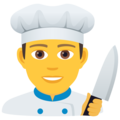 man cook on platform JoyPixels