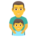 family: man, boy on platform JoyPixels