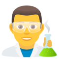 man scientist on platform JoyPixels
