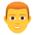man: red hair on platform JoyPixels