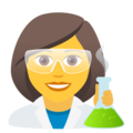 woman scientist on platform JoyPixels
