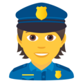 police officer on platform JoyPixels