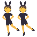 people with bunny ears on platform JoyPixels