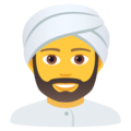 man wearing turban on platform JoyPixels