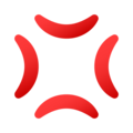 anger symbol on platform JoyPixels