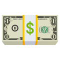 dollar banknote on platform JoyPixels