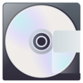 computer disk on platform JoyPixels